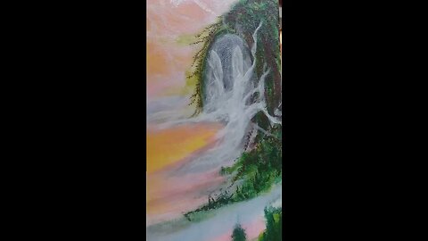 Heavens - unfinished Acrylic on canvas.