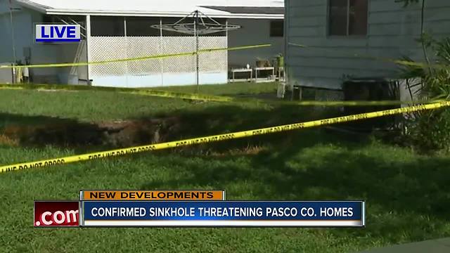 New Port Richey sinkhole doesn't grow, but homes still "unsafe"