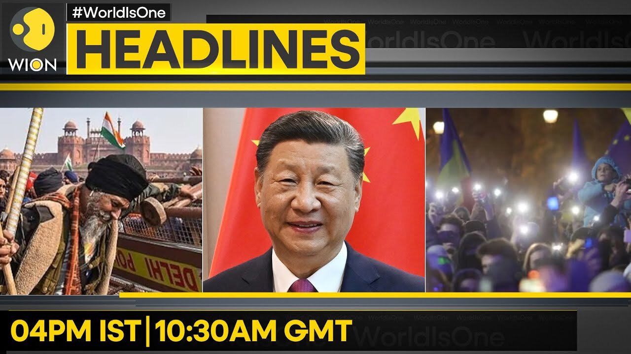 Thousands Rally In Romania | China's Warning To Taiwan | Tear Gas Fired At Farmers | WION Headlines