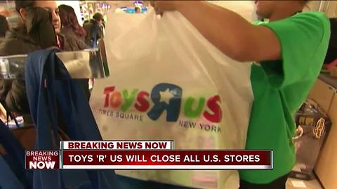 Toys 'R' Us to close all remaining US stores, report says