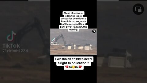 How #Israeli Gov Destroys #Palestinian #Schools? #Destruction #USA #EU #Americans