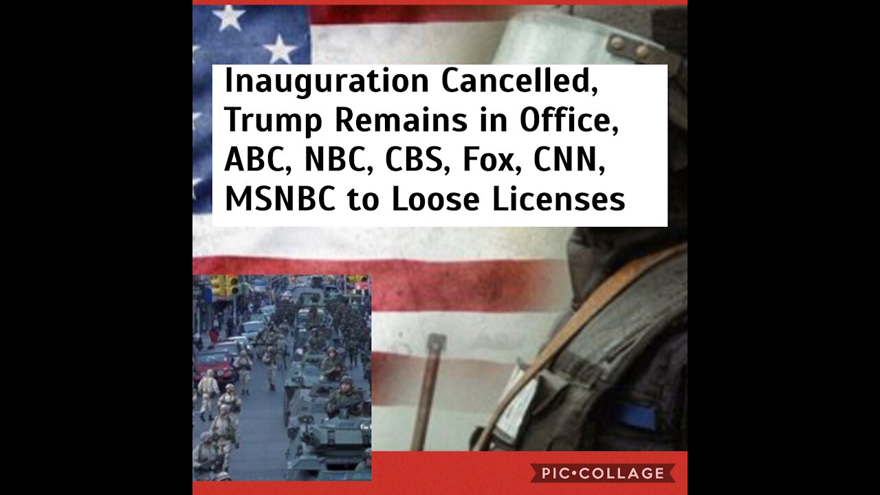 InaugurayCancelled, Insurrection Act, Assassination Attempt, Martial Law, MSM