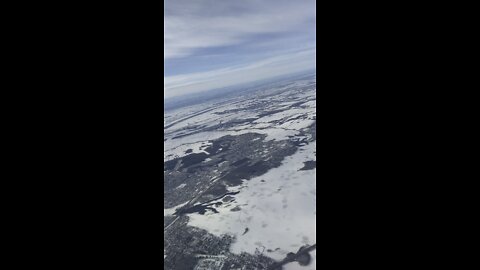 Aerial view Montreal Canada