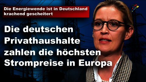 Altmaiers Energiepolitik ist auf ganzer Linie gescheitert! Dr. Alice Weidel, AfD