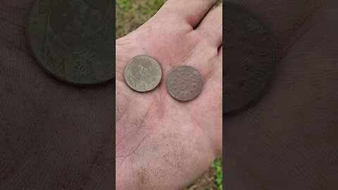 Nickel Comparison #metaldetecting #shorts