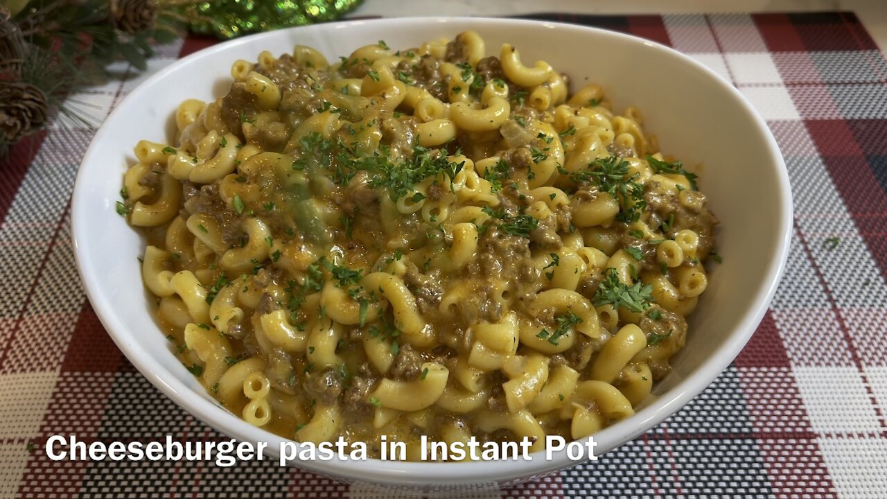 Instant Pot cheeseburger Pasta