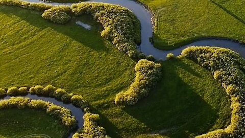 looking at the river from above