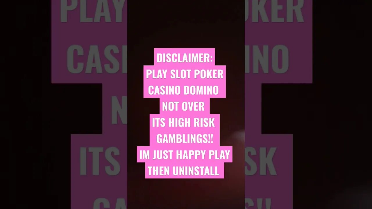 thanks for watching play casino and all GAMBLINGS not Over not with negative behaviour turn crime