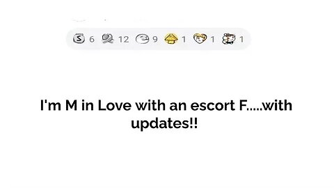 I am in love with an escort.... with updates!?