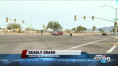 Motorist dies in wreck near Kolb and Irvington