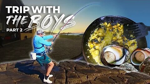 I GOT BUSTED UP! BEING SCHOOLED, foraging for Alikreukel and COOKING IT! TRIP WITH THE BOYS! part 2.
