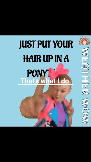 MEME | TODAY'S SOLUTION FOR WIND-BLOWN HAIR | WEATHER WOW