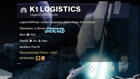 Destiny 2 Legend Lost Sector: The Moon - K1 Logistics 9-8-21