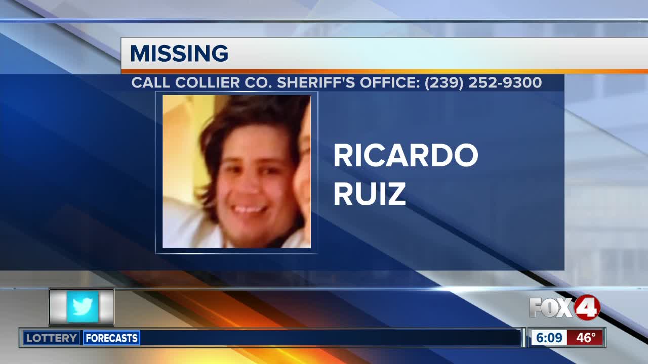 20-year-old man Ricardo Ruiz reported missing in East Naples