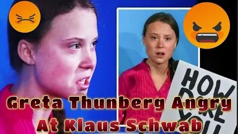 Greta Thunberg angry at Klaus Schwab