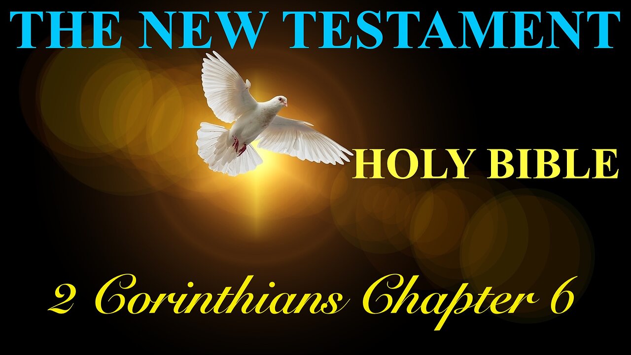 2 Corinthians - Chapter 6 DAILY BIBLE STUDY {Spoken Word - Text - Red Letter Edition}