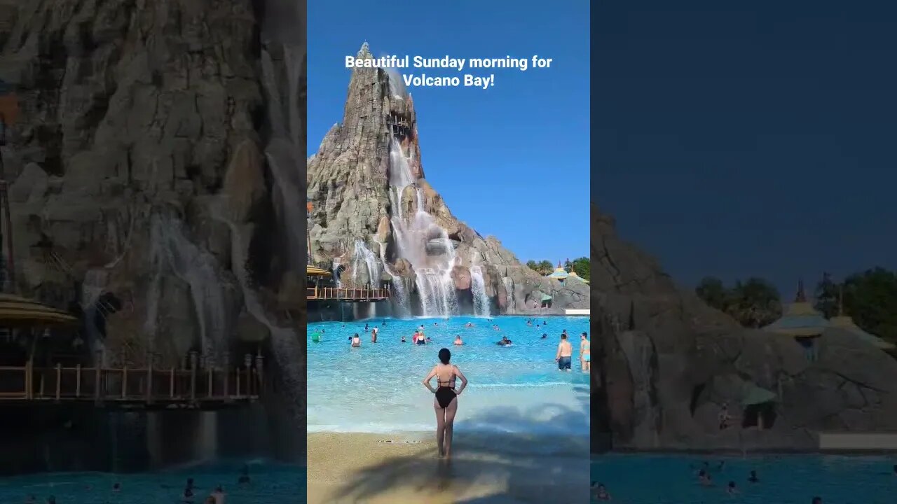 Volcano Bay at Universal Studios Orlando on a calm Sunday morning! #shorts