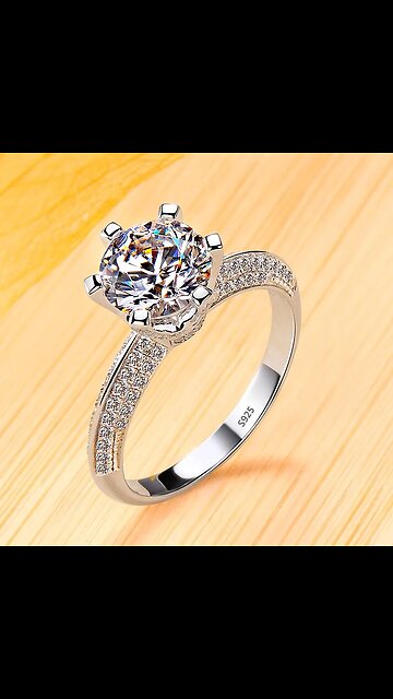 Never Fade White Tibetan Silver Rings for Women Round Zircon Crystal Rings