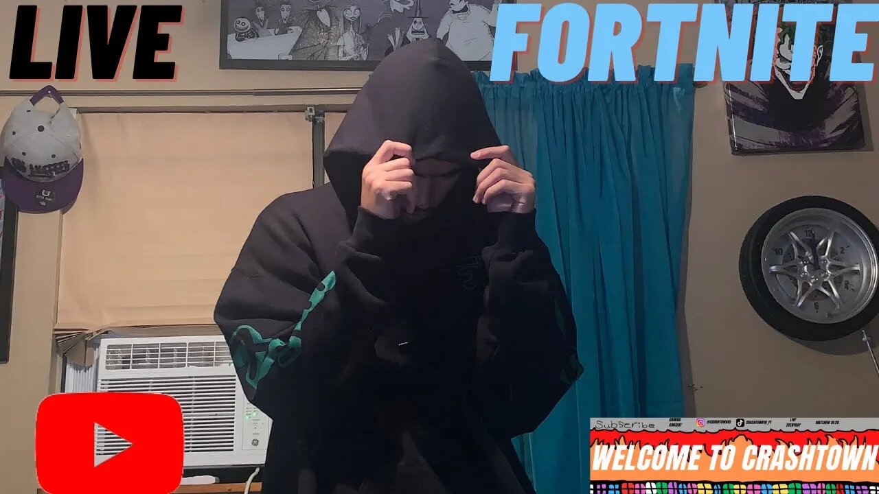 🔴Fortnite (This hoodie niceee) LIVE [WELCOME TO CRASHTOWN]