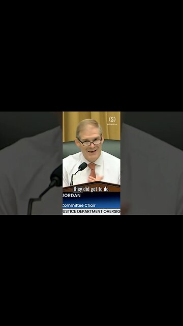 Rep. Jim Jordan: "The Fix Is In"