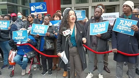 Alexa Avilés Speaks at the #Fairchanceforhousing Rally Hosted by ‎Community Voices Heard 3/31/23