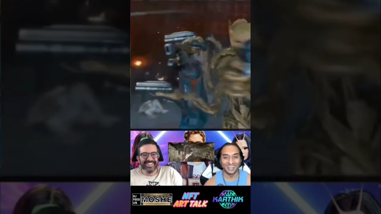 🍿😂 Guardians of the Galaxy Volume 3 Marvel Reaction #marvel #guardiansofthegalaxy #nftarttalk