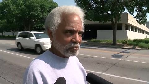 Ernie Chambers reacts to the judges decision to let Moore execution proceed