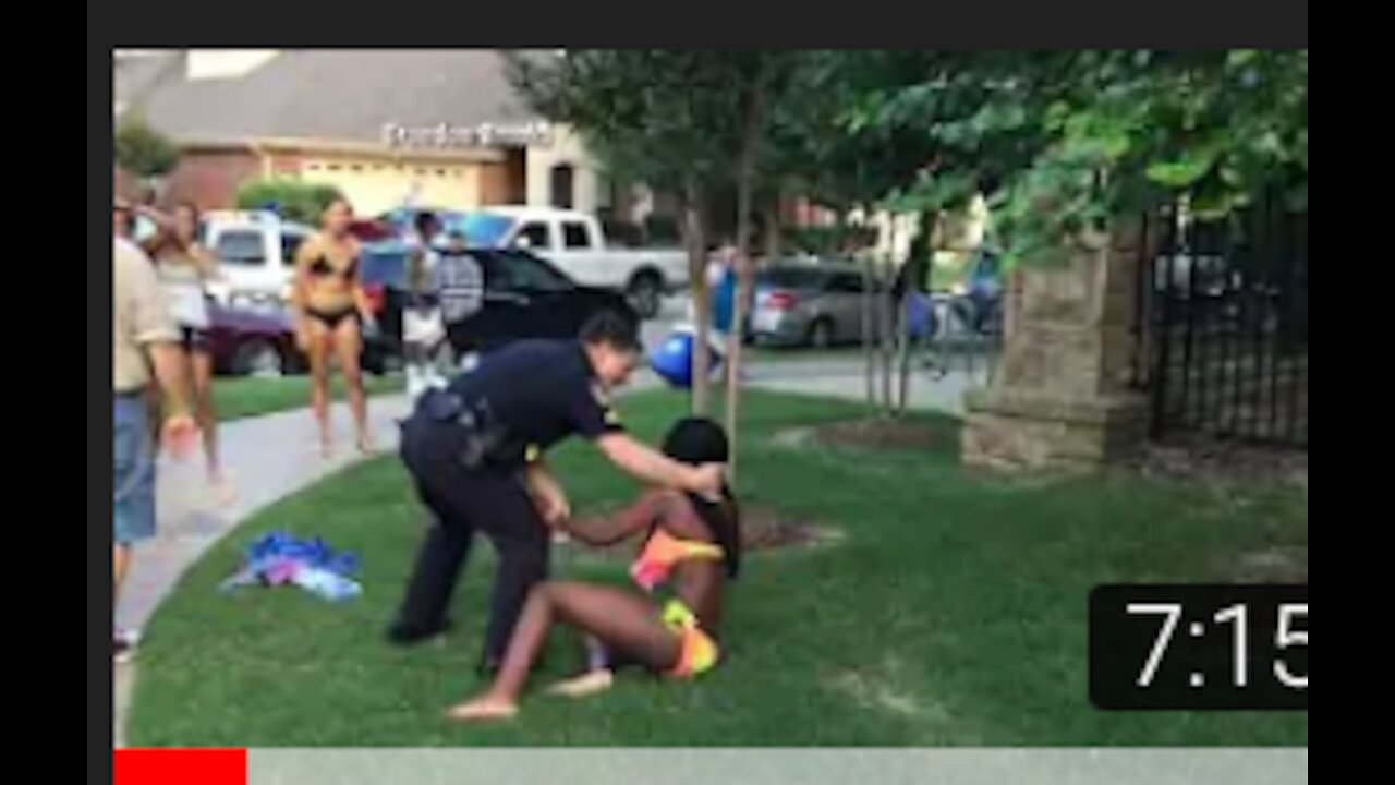 Texas copregine after pool perfactoin video goes viral