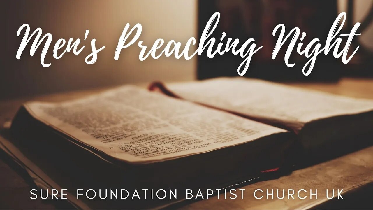 Men's Preaching Night 28-08-2022 | SFBCUK |