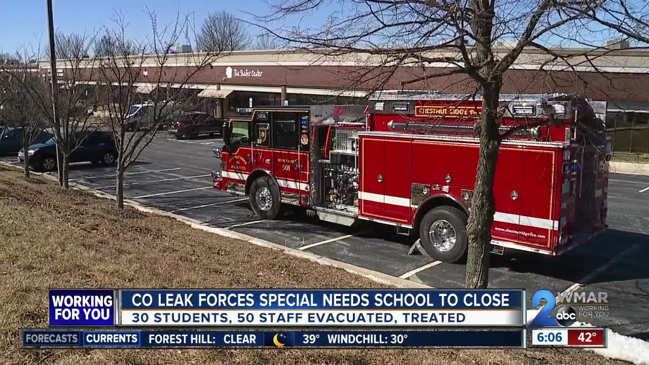 Special needs school evacuated following Owings Mills carbon monoxide leak