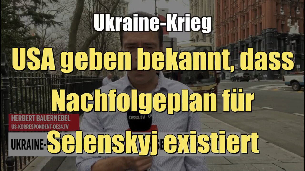 Ukraine-Krieg: USA gibt bekannt, dass Nachfolgeplan für Präsident Selenskyi existiert (07.03.2022)