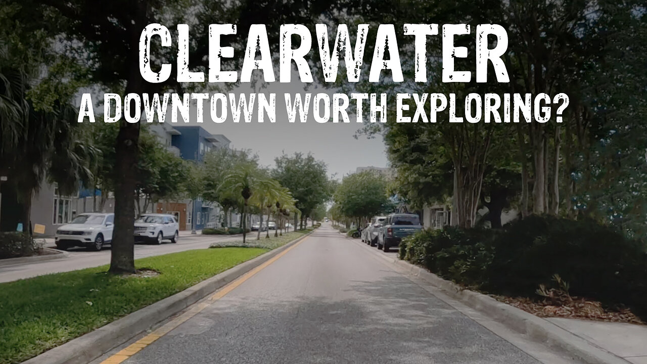 Riding my Honda Navi through the nearly EMPTY DOWNTOWN of a MAJOR GULF COAST CITY | CLEARWATER