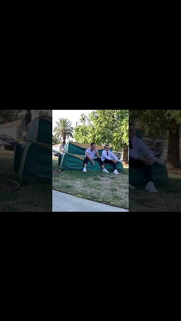 Smashing a bottle on Barstool Sports host