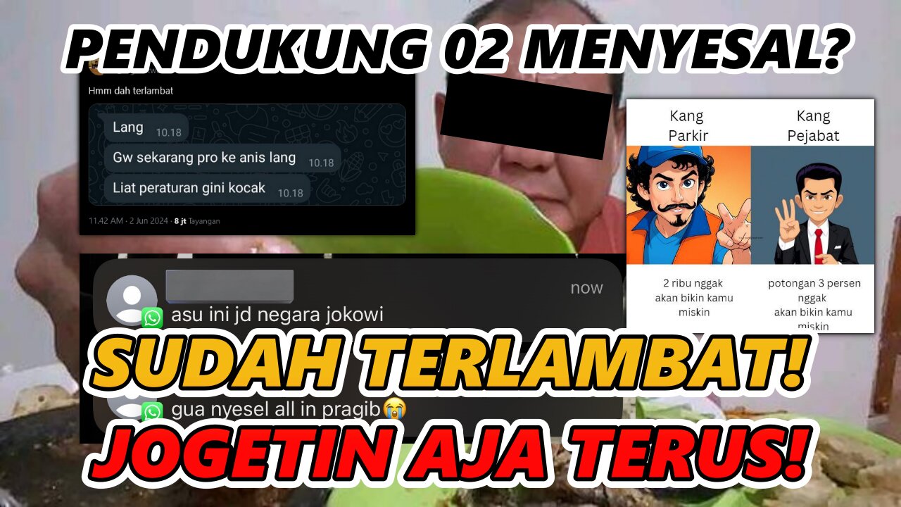 NETIZEN PENDUKUNG 02 MENYESAL? JOGETIN AJA SOLUSINYA!