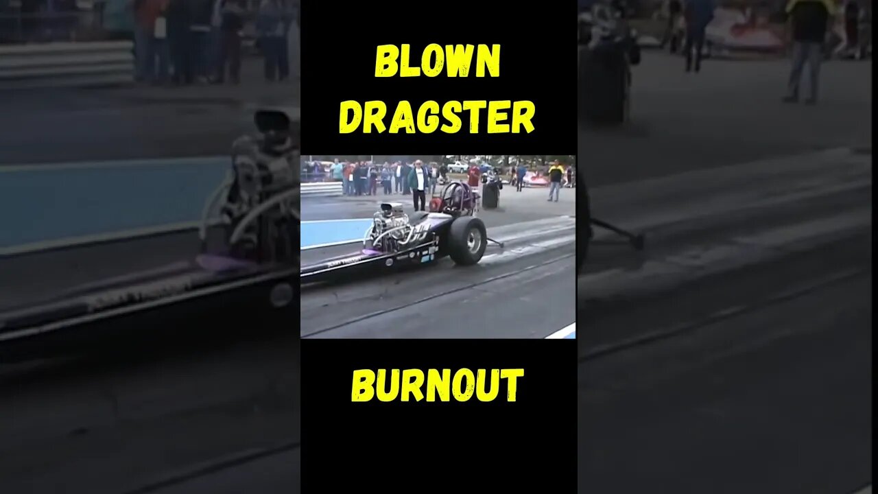 Epic Vintage Blown Nitro Dragster Burnout! #shorts