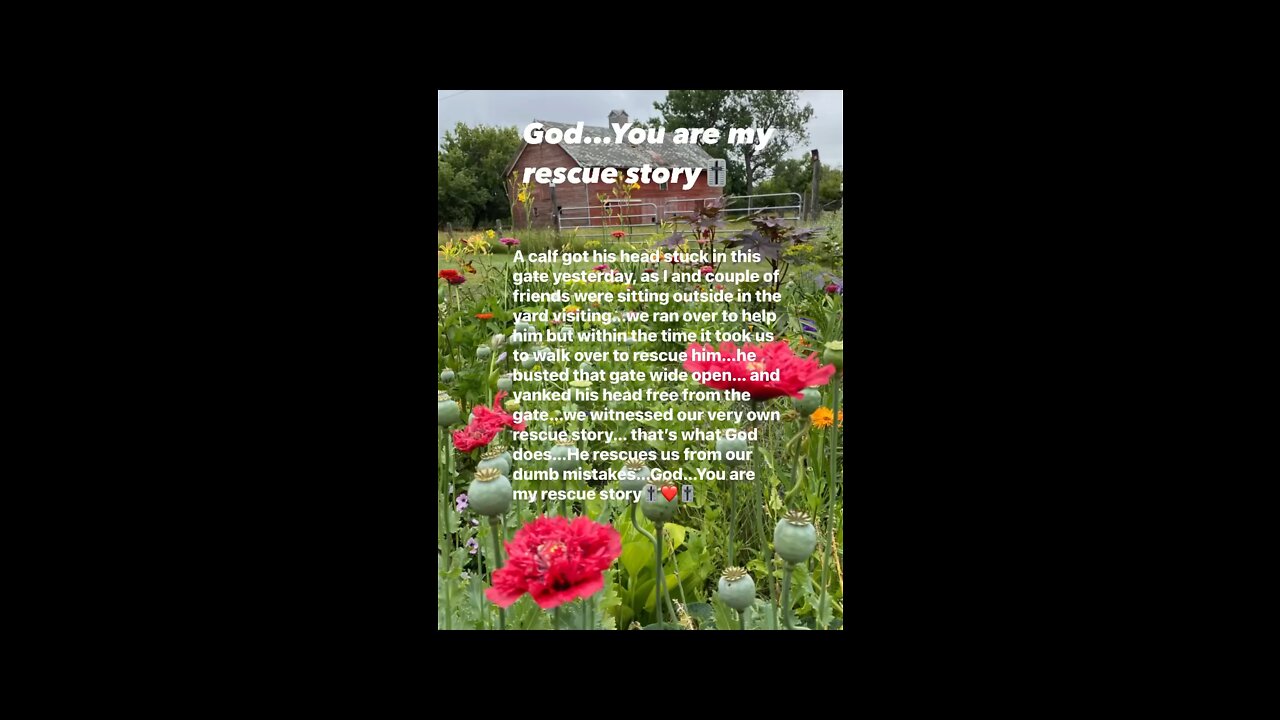 God…You are my rescue story🎚