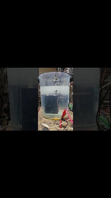 ..having a dielectric ratio higher than that of the water.