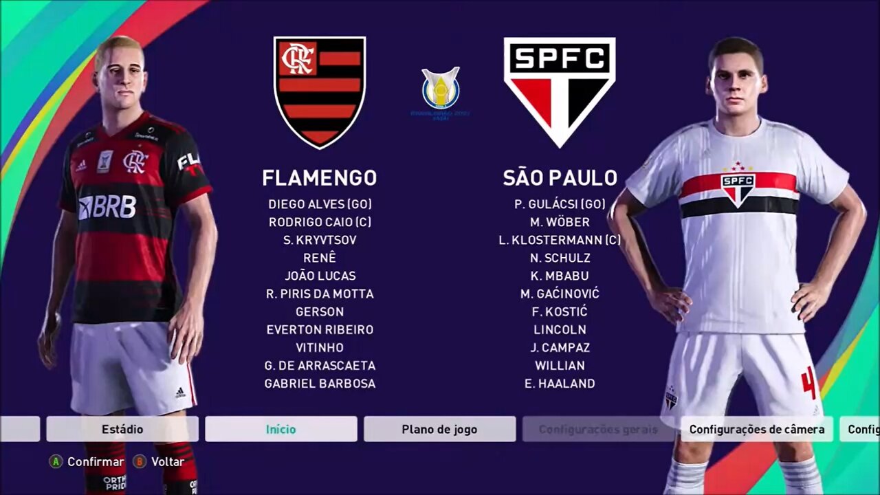 FLAMENGO x SÃO PAULO | BRASILEIRÃO 2021 - RODADA 36 | MASTER LEAGUE