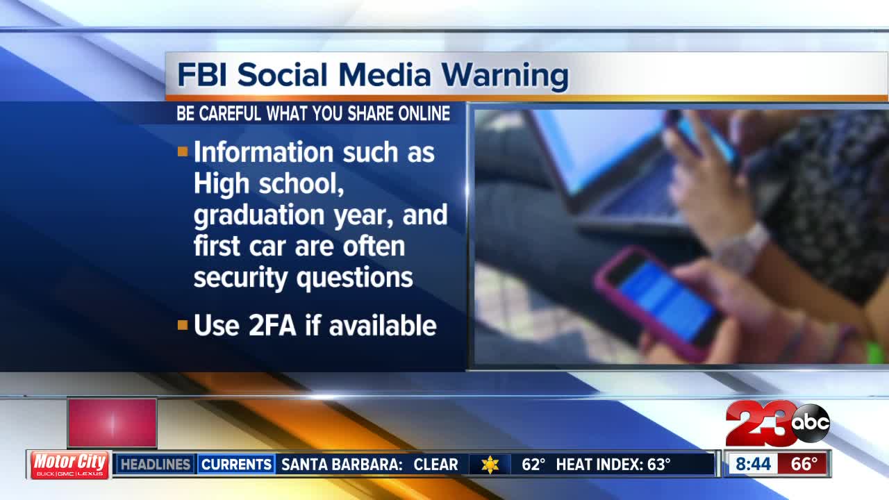 FBI issues warning about social media sharing in quarantine