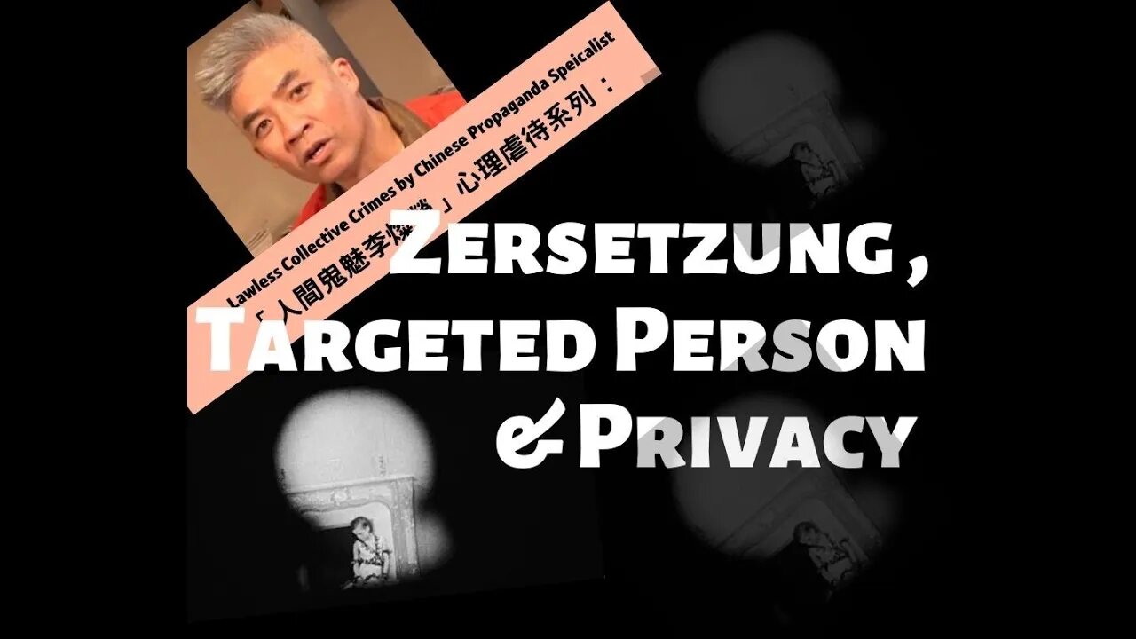 Zersetzung, Targeted Person & Privacy