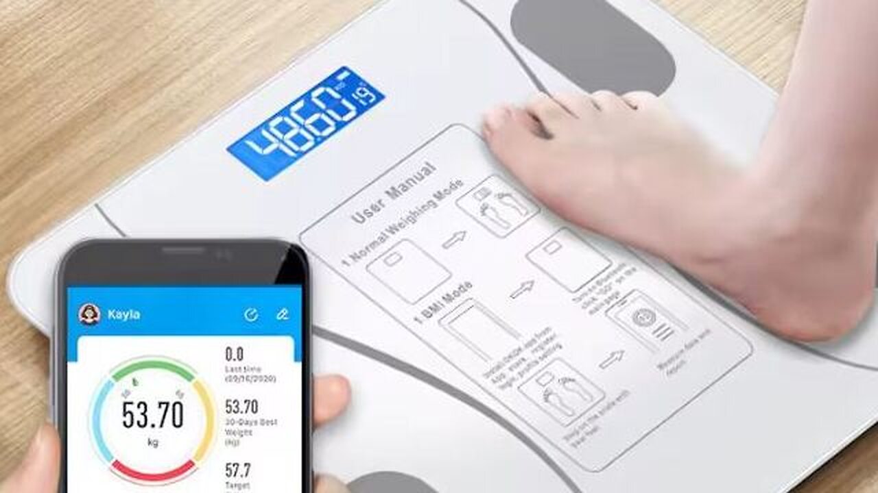 Intelligent Body Fat Scale Charging Electronic Weighing Scale Household Scale