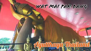 Huge Reclining Buddha - Wat Mai Pak Bang - Ayutthaya Thailand