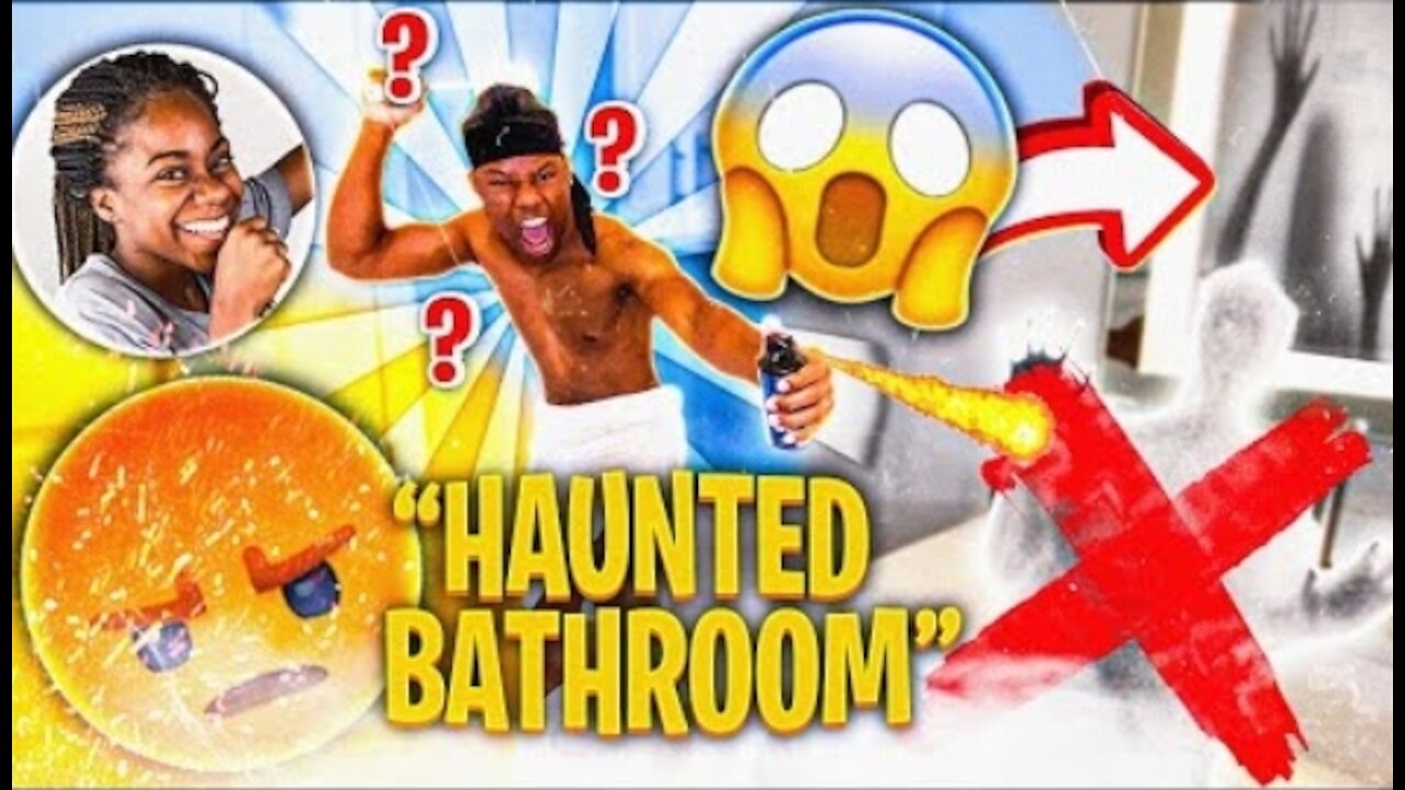 HILARIOUS Haunted Bathroom PRANK On Boyfriend!!!