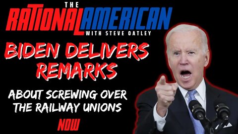 Biden Delivers Remarks about how he screwed over the rail unions