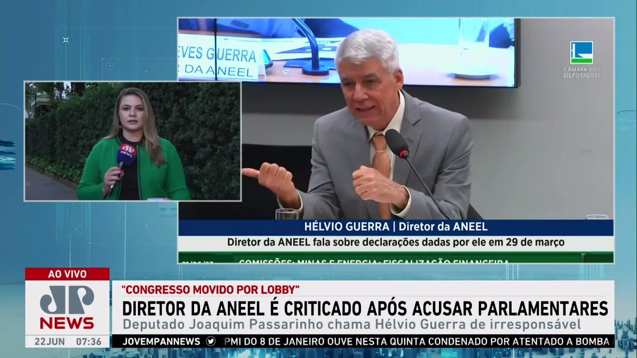Diretor da Aneel é criticado após acusar parlamentares