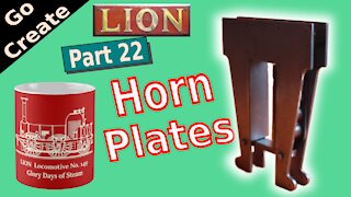 LION - Miniature Locomotive Build pt. 22 - Horn Plates + shaping machine operations