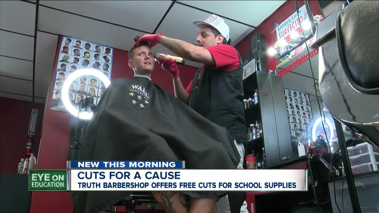 South Buffalo Barber shop offering free haircuts for school supplies