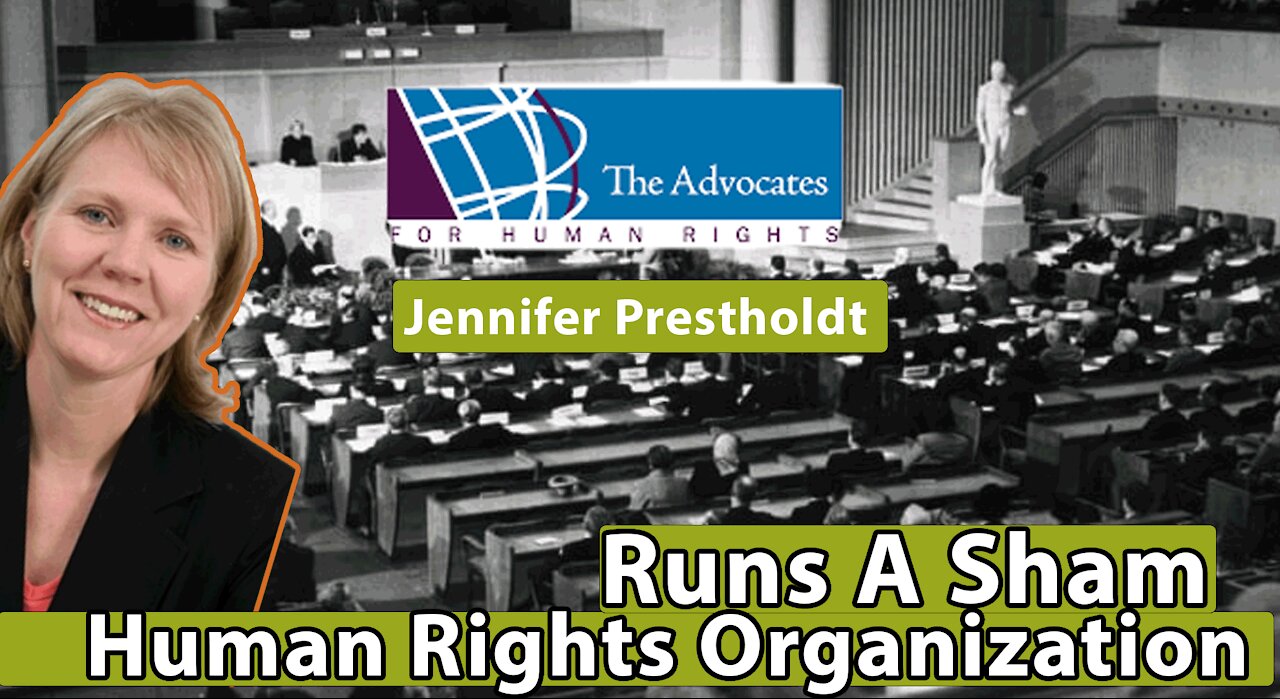 Jennifer Prestholdt - Runs A Sham Human Rights Organization