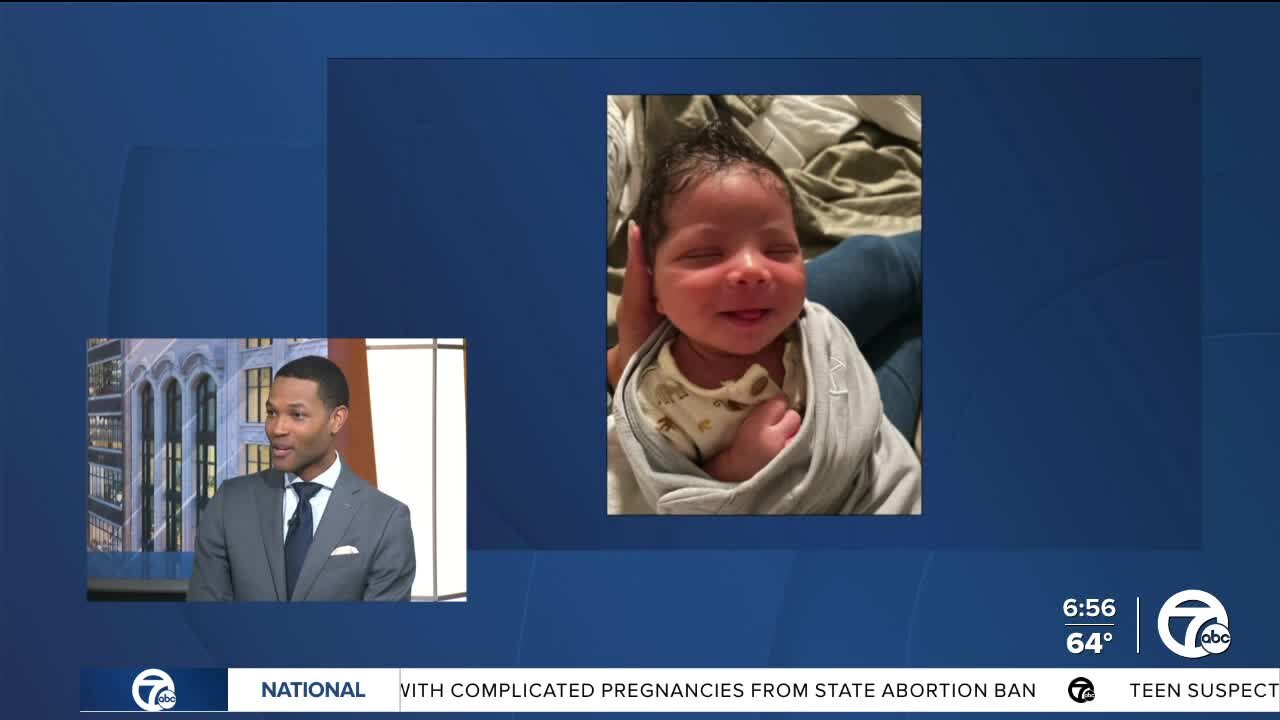Welcoming Mike Taylor back after the birth of his son, Blaise