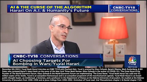 Yuval Noah Harari | "Now There Is Something On Earth That Can Write Texts, That Can Generate Music, Can Even Invent New Religious Mythologies." - 12/6/2024 + "AI Can Event Write a New Bible." - 6/6/2023